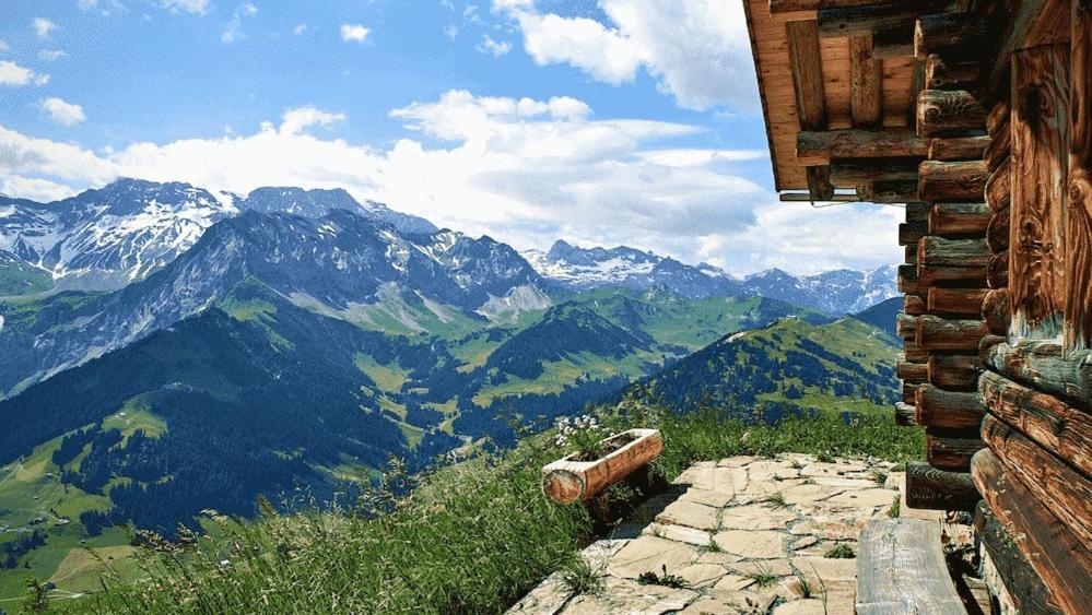 Edelweiss 4 Zi Ferienwohnung In Landhaus Frutigen Exterior photo